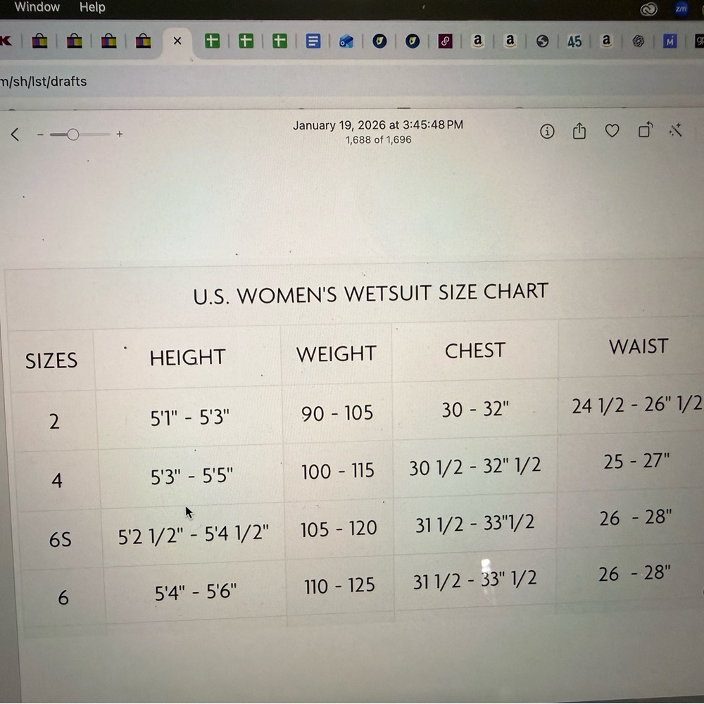 O'Neill Women's Epic 3/2mm Back Zip Full Wetsuit - Size 6 - 3:2 superstretch - Picture 11 of 12